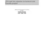 خرید و دانلود نسخه کامل کتاب ¿Por qué los romanos no tuvieron una filosofía propia?