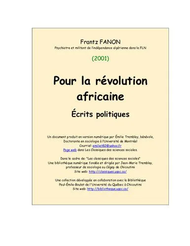خرید و دانلود نسخه کامل کتاب Pour la révolution africaine: Écrits politiques_68e8982e9852c.jpeg خرید و دانلود نسخه کامل کتاب Pour la révolution africaine: Écrits politiques