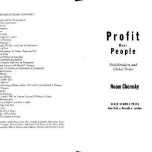 خرید و دانلود نسخه کامل کتاب Profit over people: neoliberalism and the global order