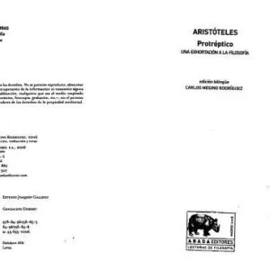 خرید و دانلود نسخه کامل کتاب Protreptico (una exhortacion a la filosofia)