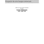 خرید و دانلود نسخه کامل کتاب Proyecto de una lengua universal (Project for a universal language)