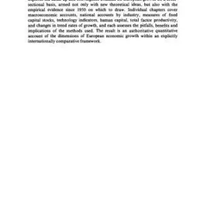 خرید و دانلود نسخه کامل کتاب Quantitative Aspects of Post-War European Economic Growth