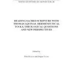 خرید و دانلود نسخه کامل کتاب Reading Sacred Scripture with Thomas Aquinas: Hermeneutical Tools, Theological Questions and New Perspectives
