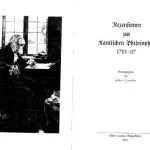 خرید و دانلود نسخه کامل کتاب Recensionen zur Kantischen Philosophie