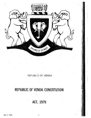خرید و دانلود نسخه کامل کتاب Republic of Venda Constitution_6909359e3e369.jpeg خرید و دانلود نسخه کامل کتاب Republic of Venda Constitution