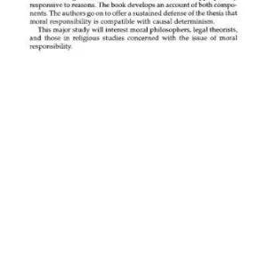 خرید و دانلود نسخه کامل کتاب Responsibility and Control: A Theory of Moral Responsibility
