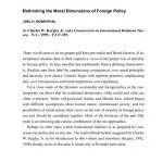 خرید و دانلود نسخه کامل کتاب Rethinking the Moral Dimensions of Foreign Policy
