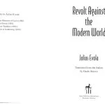 خرید و دانلود نسخه کامل کتاب Revolt against the modern world
