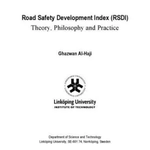 خرید و دانلود نسخه کامل کتاب Road safety development index (RSDI) : theory, philosophy and practice