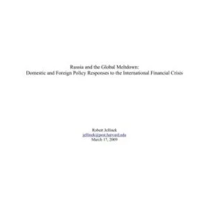 خرید و دانلود نسخه کامل کتاب Russia and the Global Meltdown: Domestic and Foreign Policy Responses to the International Financial Crisis