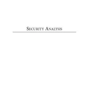 خرید و دانلود نسخه کامل کتاب Security Analysis: Principles and Technique, Second Edition