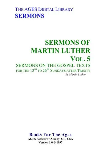 خرید و دانلود نسخه کامل کتاب Sermons of Martin Luther. Vol. 5. Sermons on the Gospel Texts for the 13th to 26th Sundays After Trinity_68e280757f075.jpeg خرید و دانلود نسخه کامل کتاب Sermons of Martin Luther. Vol. 5. Sermons on the Gospel Texts for the 13th to 26th Sundays After Trinity