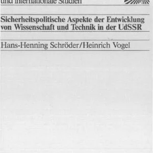 خرید و دانلود نسخه کامل کتاب Sicherheitspolitische Aspekte der Entwicklung von Wissenschaft und Technik in der UdSSR