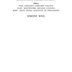 خرید و دانلود نسخه کامل کتاب Simone Weil: ”The Just Balance” (Modern European Philosophy)