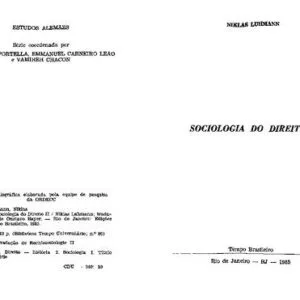 خرید و دانلود نسخه کامل کتاب Sociologia do Direito II
