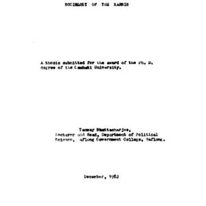 خرید و دانلود نسخه کامل کتاب Sociology of the Karbis