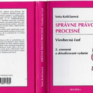 خرید و دانلود نسخه کامل کتاب Správne právo procesné. Všeobecná časť