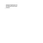 خرید و دانلود نسخه کامل کتاب Statistical Applications for the Behavioral and Social Sciences, 2nd edition