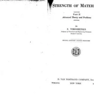 خرید و دانلود نسخه کامل کتاب Strength of Materials: Part II: Advanced Theory and Problems. Second Edition