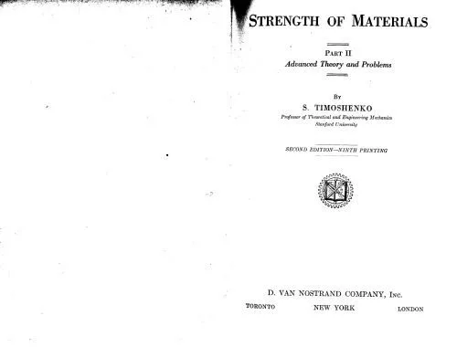 خرید و دانلود نسخه کامل کتاب Strength of Materials: Part II: Advanced Theory and Problems. Second Edition_68c9e4756164e.jpeg خرید و دانلود نسخه کامل کتاب Strength of Materials: Part II: Advanced Theory and Problems. Second Edition