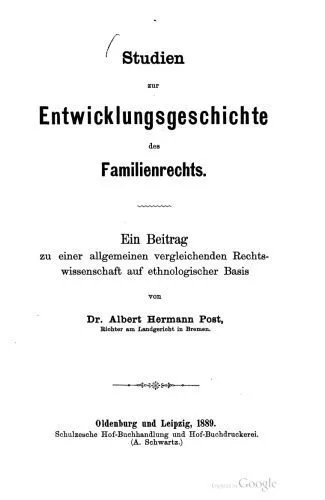 خرید و دانلود نسخه کامل کتاب Studien zur Entwicklungsgeschichte des Familienrechts : Ein Beitrag zu einer allgemeinen vergleichenden Rechtswissenschaft auf ethnologischer Basis_6907087bbeecb.jpeg خرید و دانلود نسخه کامل کتاب Studien zur Entwicklungsgeschichte des Familienrechts : Ein Beitrag zu einer allgemeinen vergleichenden Rechtswissenschaft auf ethnologischer Basis