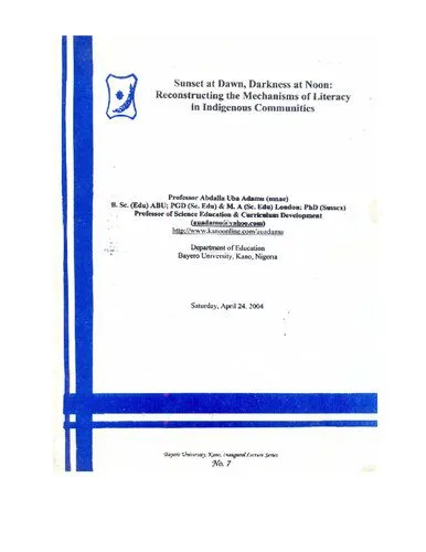 خرید و دانلود نسخه کامل کتاب Sunset at Dawn, Darkness at Noon: Reconstructing the Mechanisms of Literacy in Indigenous Communities_68e3277903211.jpeg خرید و دانلود نسخه کامل کتاب Sunset at Dawn, Darkness at Noon: Reconstructing the Mechanisms of Literacy in Indigenous Communities