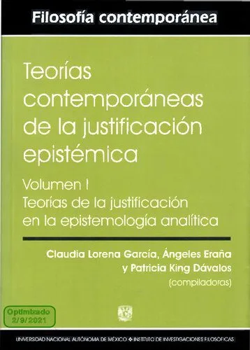 خرید و دانلود نسخه کامل کتاب Teorías contemporáneas de la justificación epistémica. Volumen I: Teorías de la justificación en la epistemología analítica_68fb77c61a715.jpeg خرید و دانلود نسخه کامل کتاب Teorías contemporáneas de la justificación epistémica. Volumen I: Teorías de la justificación en la epistemología analítica