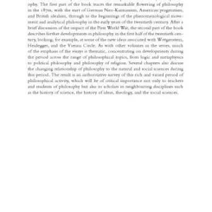 خرید و دانلود نسخه کامل کتاب The Cambridge History of Philosophy 1870-1945