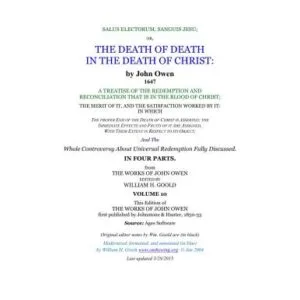 خرید و دانلود نسخه کامل کتاب The Death of Death in the Death of Christ