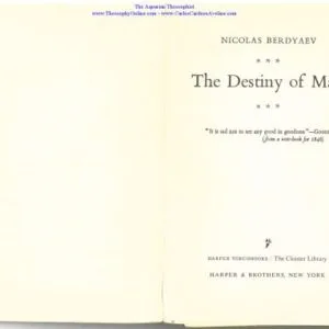 خرید و دانلود نسخه کامل کتاب The Destiny of Man