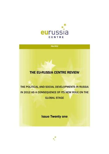 خرید و دانلود نسخه کامل کتاب The EU-Russia Centre Review. The political and social developments in Russia in 2012 as a consequence of its new role on the Global stage_68f78e9d1bfac.jpeg خرید و دانلود نسخه کامل کتاب The EU-Russia Centre Review. The political and social developments in Russia in 2012 as a consequence of its new role on the Global stage