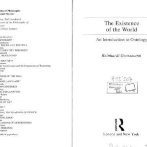 خرید و دانلود نسخه کامل کتاب The Existence of the World: An Introduction to Ontology