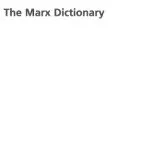 خرید و دانلود نسخه کامل کتاب The Marx Dictionary