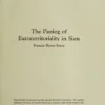خرید و دانلود نسخه کامل کتاب The Passing of Extraterritoriality in Siam