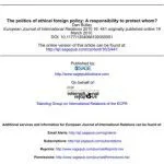 خرید و دانلود نسخه کامل کتاب The Politics of Ethical Foreign Policy: A Responsibility to Protect Whom?