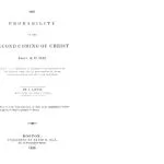 خرید و دانلود نسخه کامل کتاب The Probability of the Second Coming of Christ: About AD 1843