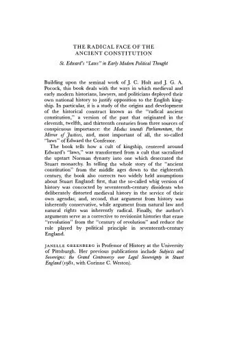 خرید و دانلود نسخه کامل کتاب The Radical Face of the Ancient Constitution: St Edward’s ‘Laws’ in Early Modern Political Thought_691a12ec0a221.jpeg خرید و دانلود نسخه کامل کتاب The Radical Face of the Ancient Constitution: St Edward’s ‘Laws’ in Early Modern Political Thought