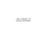 خرید و دانلود نسخه کامل کتاب The Theory of Social Economy
