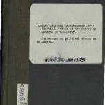 خرید و دانلود نسخه کامل کتاب The United National Independence Party. Syllabuses on Political Education in Zambia