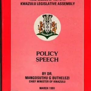 خرید و دانلود نسخه کامل کتاب Third Session of the Fifth KwaZulu Legislative Assembly. Policy Speech