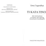 خرید و دانلود نسخه کامل کتاب TI KATA TINOS