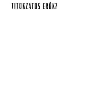 خرید و دانلود نسخه کامل کتاب Titokzatos ​erők?