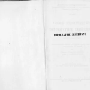 خرید و دانلود نسخه کامل کتاب Topographie chrétienne, Livres VIXII, index, tome III.