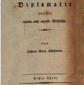 خرید و دانلود نسخه کامل کتاب Über die Bedeutung der Diplomatie für die neuere Geschichte