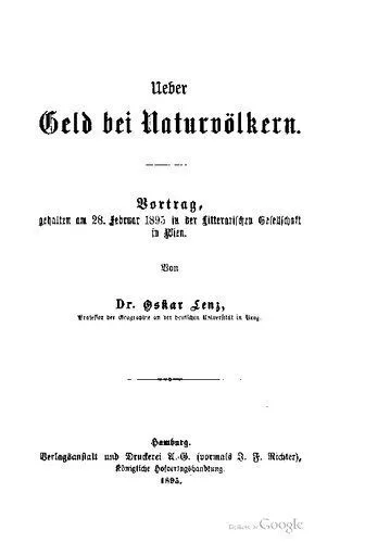 خرید و دانلود نسخه کامل کتاب Über Geld bei Naturvölkern. Vortrag, gehalten am 28. Februar 1895 in der Litterarischen Gesellschaft in Wien_690706096fdde.jpeg خرید و دانلود نسخه کامل کتاب Über Geld bei Naturvölkern. Vortrag, gehalten am 28. Februar 1895 in der Litterarischen Gesellschaft in Wien