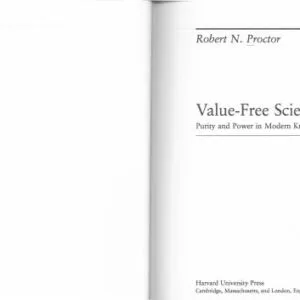 خرید و دانلود نسخه کامل کتاب Value free Science? Purity and Power in Modern Knowledge