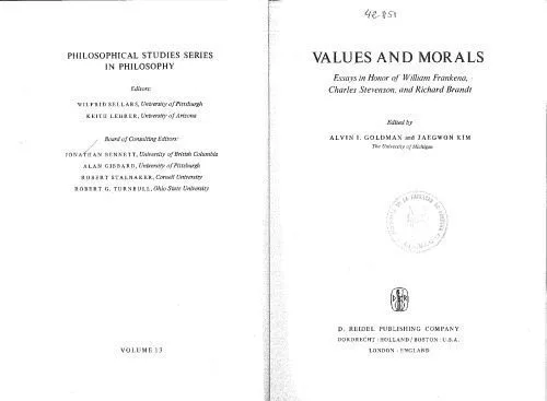 خرید و دانلود نسخه کامل کتاب Values and morals: essays in honor of William Frankena, Charles Stevenson, and Richard Brandt_68fdac3fb3f4e.jpeg خرید و دانلود نسخه کامل کتاب Values and morals: essays in honor of William Frankena, Charles Stevenson, and Richard Brandt