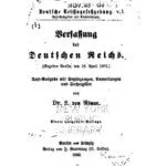 خرید و دانلود نسخه کامل کتاب Verfassung des Deutschen Reichs (Gegeben Berlin, 16. April 1871)