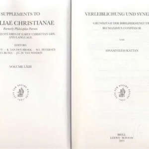 خرید و دانلود نسخه کامل کتاب Verleiblichung und Synergie  Grundzüge der Bibelhermeneutik bei Maximus Confessor