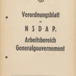 خرید و دانلود نسخه کامل کتاب Verordnungsblatt der NSDAP. Arbeitsbereich Generalgouvernement